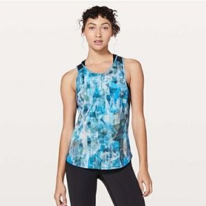 Lululemon Sculpt Tank II in Sun Dazed Multi Blue